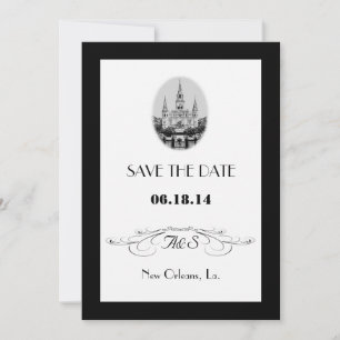 New Orleans Jackson Square Save-the-Date-Karten Save The Date