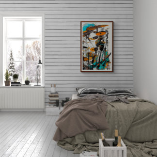 New Orleans Jazz Abstrakte Kunst Poster