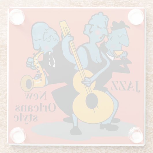 NEW ORLEANS JAZZ by Slipperywindow Untersetzer (Rückseite)