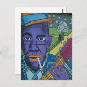 NEW ORLEANS JAZZ GRAFFITI ART POSTCARD POSTKARTE (Vorne/Hinten)