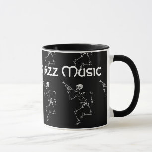 New Orleans Jazz Music 2017 Skelett Tasse