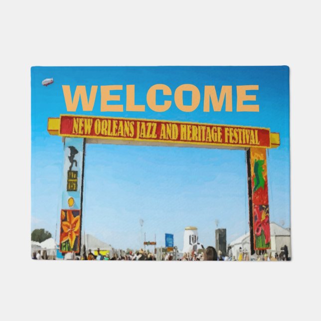 New Orleans Jazz Music Time Fußmatte (Vorderseite)