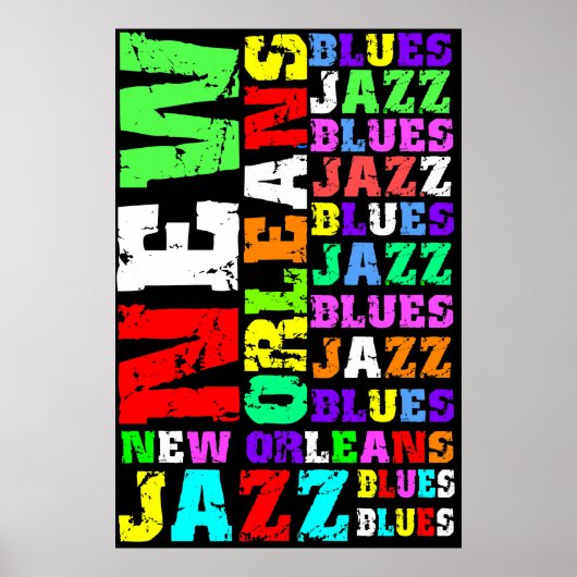 New Orleans Jazz Poster (Vorne)