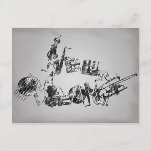 New Orleans Jazz Postkarte