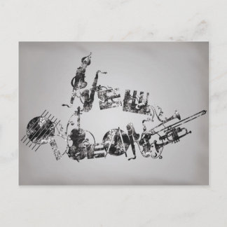 New Orleans Jazz Postkarte