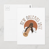 New Orleans Jazz Postkarte (Vorne/Hinten)