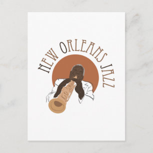 New Orleans Jazz Postkarte