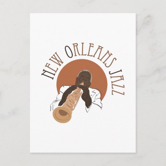 New Orleans Jazz Postkarte (Vorderseite)