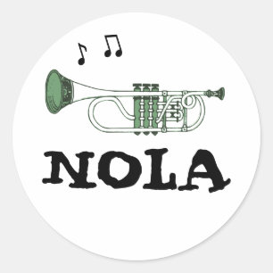 New Orleans Jazz Trumpet Aufkleber
