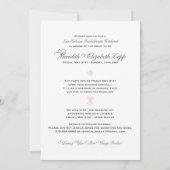 New Orleans Junggeselinnen-Abschied Einladung maßg (Rückseite)