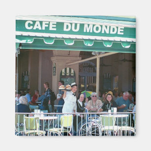 New Orleans Kaffee und Beignets Magnet
