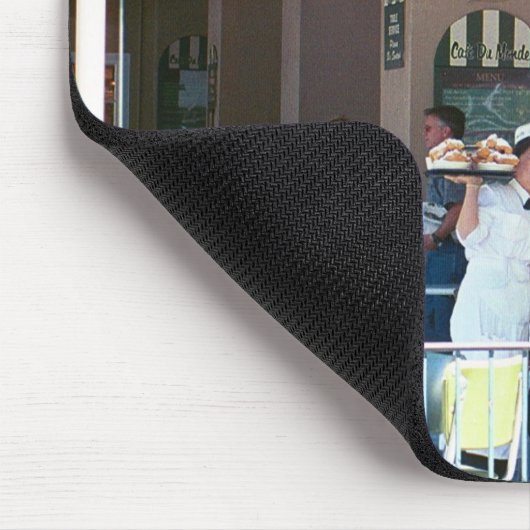 New Orleans Kaffee und Beignets Mousepad (Ecke)