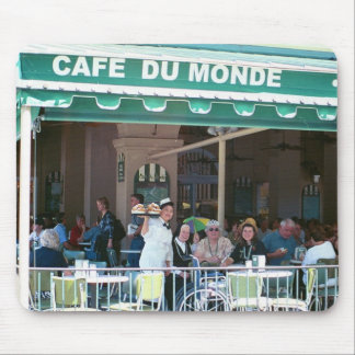 New Orleans Kaffee und Beignets Mousepad