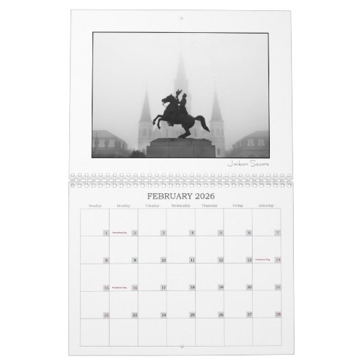 New Orleans - Kalender 2025 (Feb 2026)