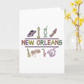 New Orleans Karte (Gelbe Blume)