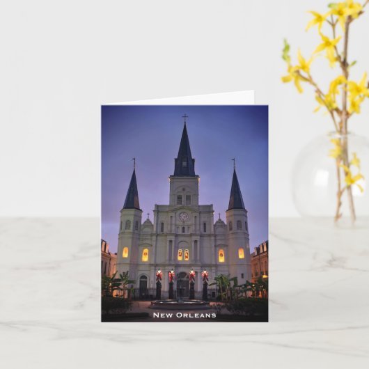 New Orleans, Kathedrale Basilica, Jackson Square Karte (Gelbe Blume)