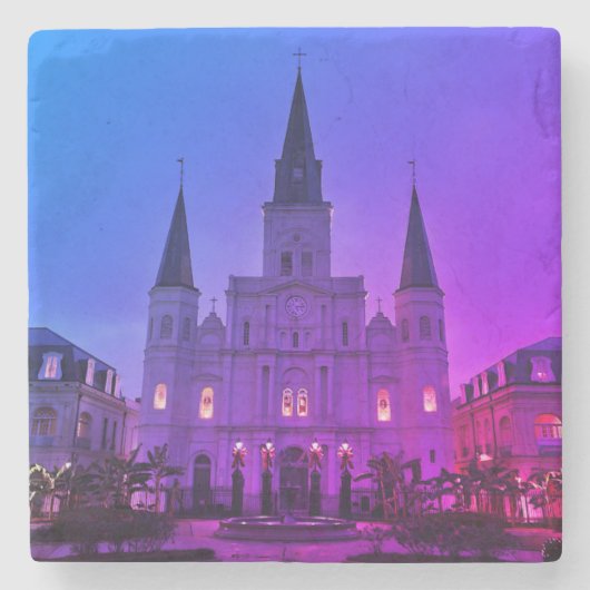 New Orleans, Kathedrale Basilica, Jackson Square Steinuntersetzer (Vorderseite)
