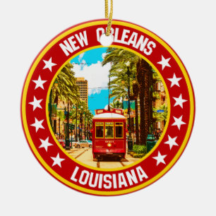 New Orleans Keramik Ornament