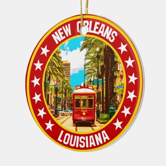 New Orleans Keramik Ornament (Links)