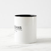 New Orleans Koordinaten - New Orleans Coordinaten Zweifarbige Tasse (Mittel)