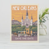 New Orleans, LA | SAVE THE DATE (Stehend Vorderseite)