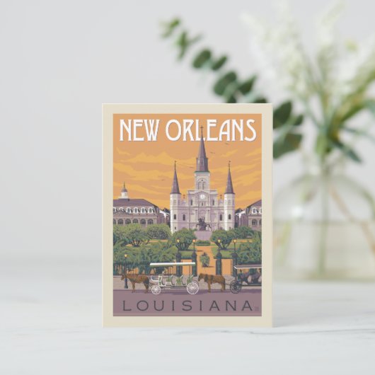 New Orleans, LA | SAVE THE DATE Einladungspostkarte (Stehend Vorderseite)