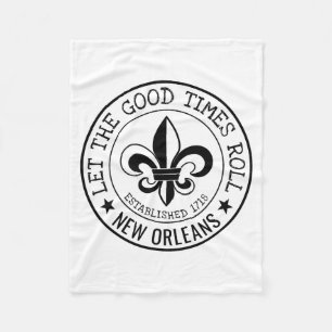 New Orleans Lass Die Guten Zeiten Rollen Fleur De Fleecedecke