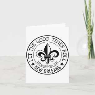 New Orleans Lass Die Guten Zeiten Rollen Fleur De Karte