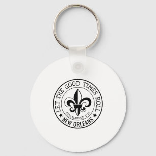 New Orleans Lass Die Guten Zeiten Rollen Fleur De Schlüsselanhänger