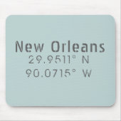 New Orleans Latitude & Longitude Mousepad (Vorne)