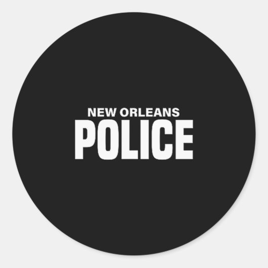 New Orleans Lice Officer Louisiana Liceman Uniform Runder Aufkleber (Vorderseite)