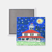 New Orleans Lighthouse, Lakeshore Magnet (Vorderseite/Rückseite)