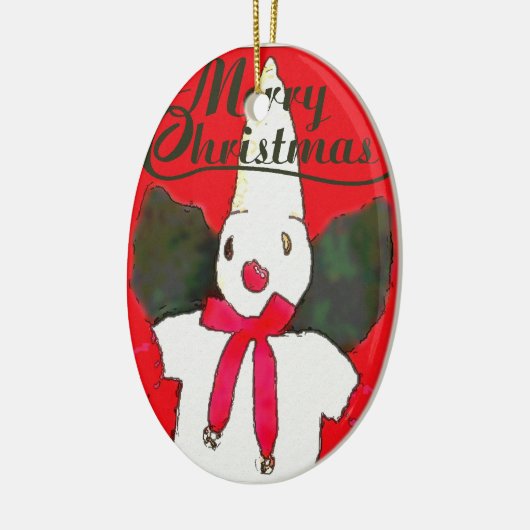 New Orleans Little Snowman Keramik Ornament (Links)