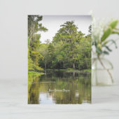 New Orleans, Louisiana, bayou, Karte (Stehend Vorderseite)