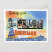 New Orleans, Louisiana Big Letters Postcard Postkarte (Vorderseite)
