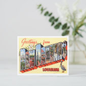 New Orleans, Louisiana Big Letters Postcard Postkarte (Stehend Vorderseite)