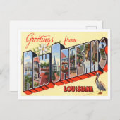 New Orleans, Louisiana Big Letters Postcard Postkarte (Vorne/Hinten)