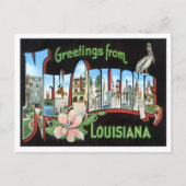 New Orleans, Louisiana Big Letters Postcard Postkarte (Vorderseite)
