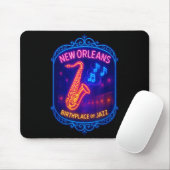 New Orleans, Louisiana, Birthplace Of Jazz Mousepad (Mit Mouse)