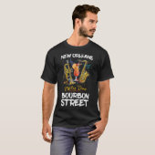 New Orleans Louisiana Bourbon Street Jazz Party T-Shirt (Vorne ganz)
