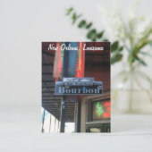 New Orleans Louisiana Bourbon Street Postcard Postkarte (Stehend Vorderseite)
