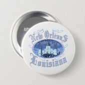 New Orleans Louisiana Button (Vorne & Hinten)