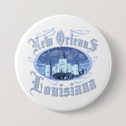 New Orleans Louisiana Button (Vorderseite)