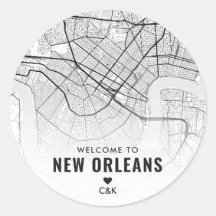 New Orleans, Louisiana City Map | Begrüßung