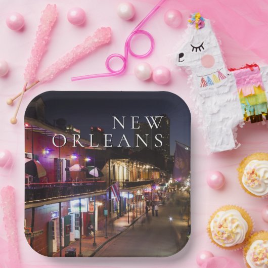 New Orleans, Louisiana | Das französische Viertel Pappteller (Party)