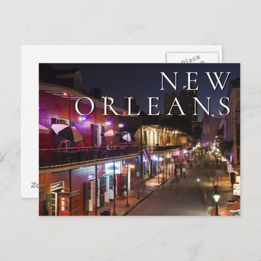 New Orleans, Louisiana | Das französische Viertel Postkarte (Vorne/Hinten)