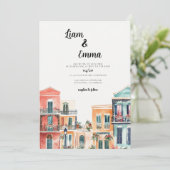 New Orleans Louisiana Einladung zur Hochzeit (Stehend Vorderseite)