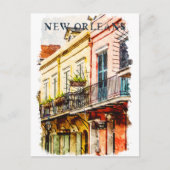 New Orleans Louisiana Französisches Viertel Wasser Postkarte (Vorderseite)