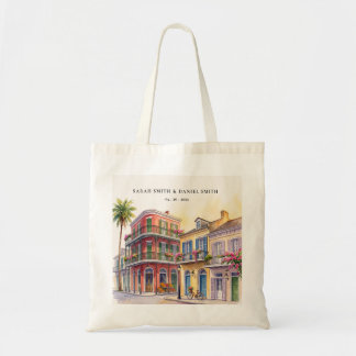 New Orleans Louisiana French Quarter Aquarell Tragetasche