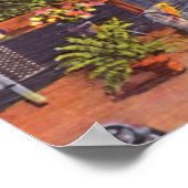 New Orleans Louisiana French Quarter Balcony Poster (Ecke)